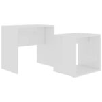 vidaXL Konferenčné stolíky, biele 48x30x45 cm, kompozitné drevo – Obrázok 2