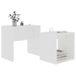 vidaXL Konferenčné stolíky, biele 48x30x45 cm, kompozitné drevo – Obrázok 3