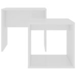 vidaXL Konferenčné stolíky, biele 48x30x45 cm, kompozitné drevo – Obrázok 4