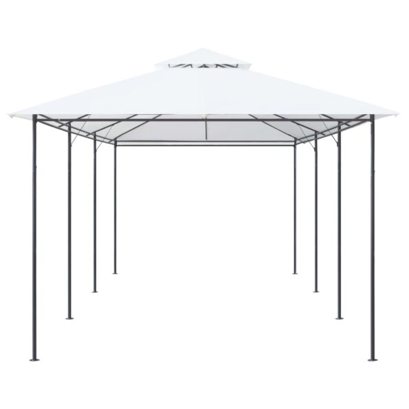 vidaXL Altánok 600x298x270 cm, biely 180g/m² – Obrázok 4