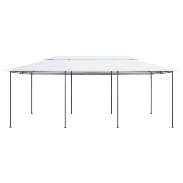 vidaXL Altánok 600x298x270 cm, biely 180g/m² – Obrázok 5