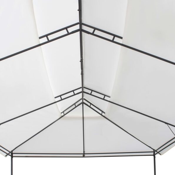 vidaXL Altánok 600x298x270 cm, biely 180g/m² – Obrázok 6