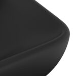 vidaXL Luxusné umývadlo, obdĺžnik, matné čierne 71x38 cm, keramika – Obrázok 5