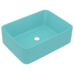vidaXL Luxusné umývadlo matné bledozelené 41x30x12 cm keramické – Obrázok 2