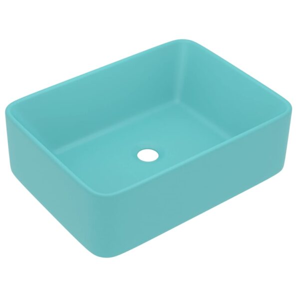 vidaXL Luxusné umývadlo matné bledozelené 41x30x12 cm keramické – Obrázok 2