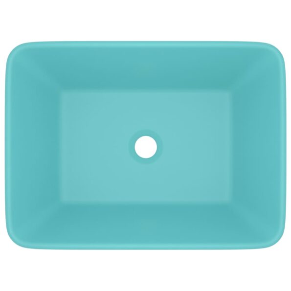vidaXL Luxusné umývadlo matné bledozelené 41x30x12 cm keramické – Obrázok 3