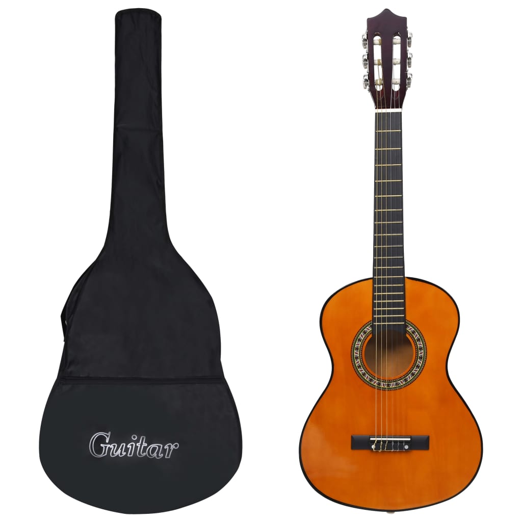 VXL8720286052860_a_en_hd_1.jpg vidaXL Klasická gitara pre začiatočníkov a deti s taškou 1/2 34" – Obrázok 1
