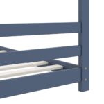 vidaXL Rám detskej postele sivý 70x140 cm borovicový masív – Obrázok 6