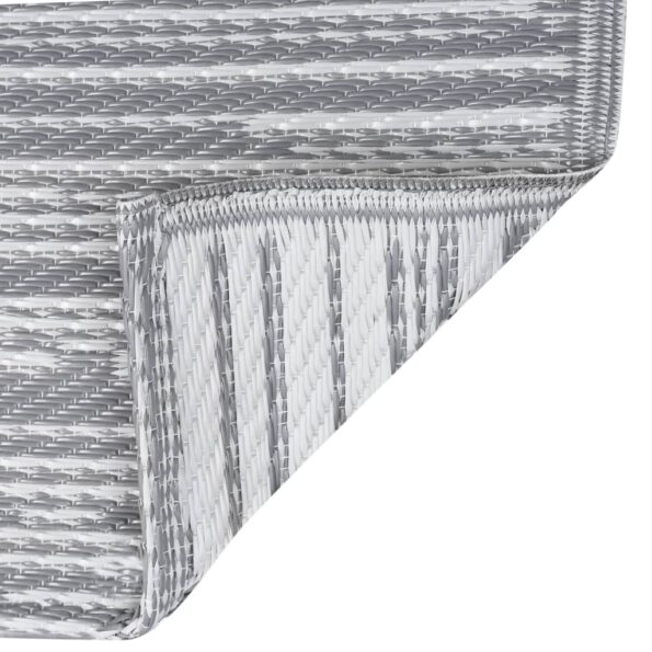 vidaXL Vonkajší koberec ARAKIL sivý 190x290 cm PP – Obrázok 6