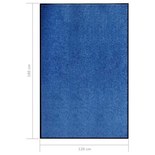 vidaXL Rohožka, prateľná, modrá 120x180 cm – Obrázok 6