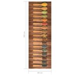 vidaXL Kuchynská rohožka prateľná 60x180 cm lyžice – Obrázok 6