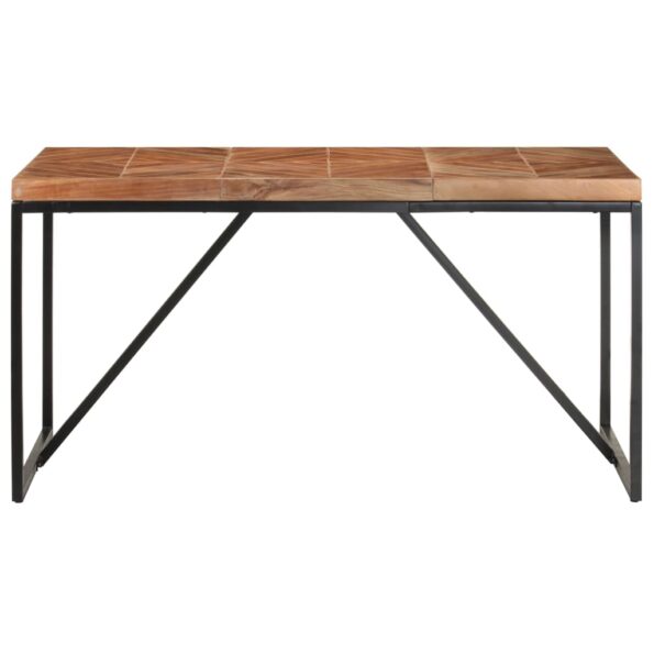 vidaXL Jedálenský stôl 140x70x76 cm akáciový a mangovníkový masív – Obrázok 2