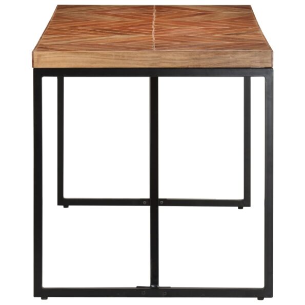 vidaXL Jedálenský stôl 140x70x76 cm akáciový a mangovníkový masív – Obrázok 3