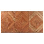 vidaXL Jedálenský stôl 140x70x76 cm akáciový a mangovníkový masív – Obrázok 4