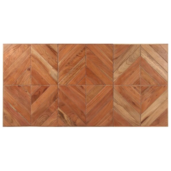 vidaXL Jedálenský stôl 140x70x76 cm akáciový a mangovníkový masív – Obrázok 4