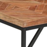 vidaXL Jedálenský stôl 140x70x76 cm akáciový a mangovníkový masív – Obrázok 5