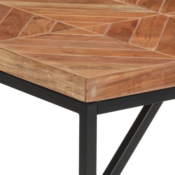 vidaXL Jedálenský stôl 140x70x76 cm akáciový a mangovníkový masív – Obrázok 5
