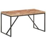 vidaXL Jedálenský stôl 140x70x76 cm akáciový a mangovníkový masív – Obrázok 10