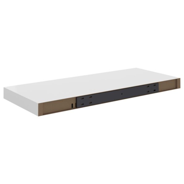 vidaXL Plávajúce nástenné police 2 ks, biele 60x23,5x3,8 cm, MDF – Obrázok 8