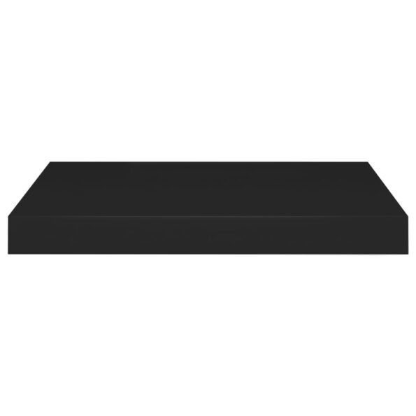 vidaXL Plávajúce nástenné police 2 ks, čierne 40x23x3,8 cm, MDF – Obrázok 5