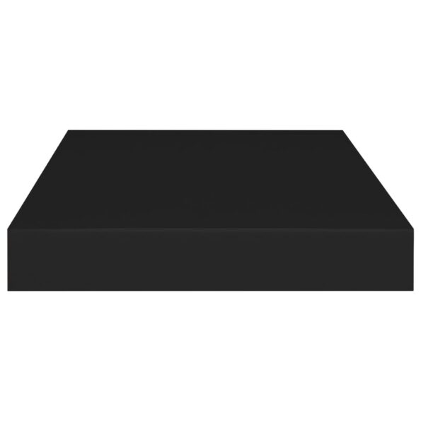 vidaXL Plávajúce nástenné police 2 ks, čierne 40x23x3,8 cm, MDF – Obrázok 6