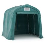vidaXL Garážový stan zelený 1,6x2,4 m PVC – Obrázok 2