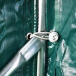 vidaXL Garážový stan zelený 1,6x2,4 m PVC – Obrázok 3