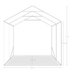 vidaXL Garážový stan zelený 1,6x2,4 m PVC – Obrázok 10