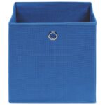 vidaXL Úložné boxy 10 ks, netkaná textília 28x28x28 cm, modré – Obrázok 4