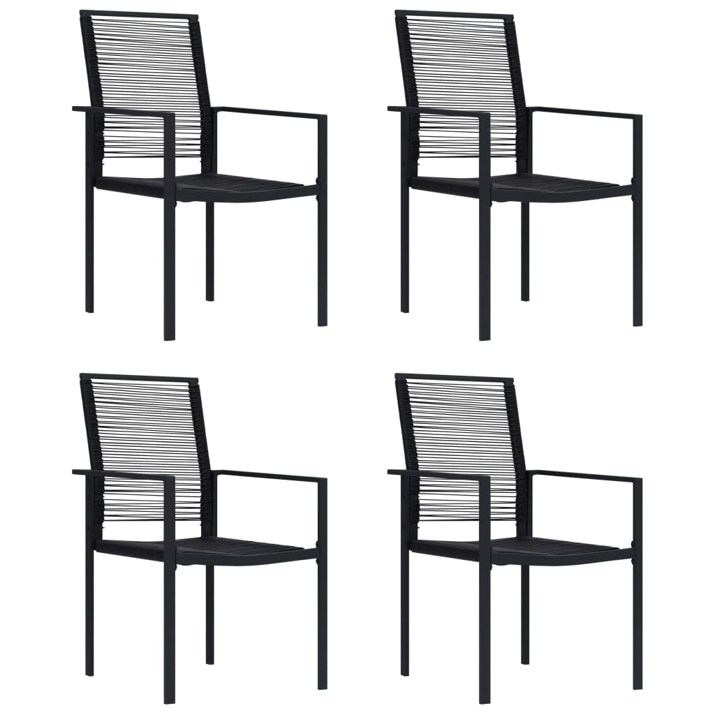 VXL8720286090343_a_en_hd_1.jpg vidaXL Záhradné stoličky 4 ks čierne PVC ratan – Obrázok 1