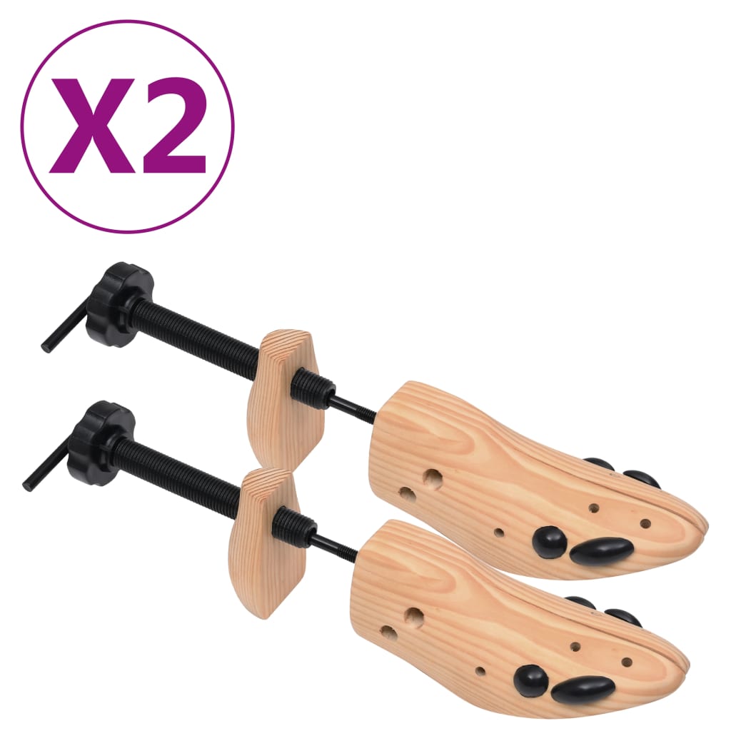 VXL8720286092163_a_en_hd_1.jpg vidaXL Napínače do topánok, 2 páry, veľkosť 41-46, borovicový masív – Obrázok 1