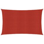 vidaXL Tieniaca plachta 160 g/m² červená 2x4 m HDPE