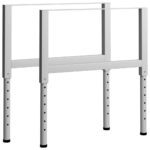 vidaXL Rámy na pracovné stoly 2 ks kovové 85x(69x95,5) cm sivé