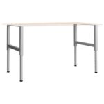 vidaXL Rámy na pracovné stoly 2 ks kovové 85x(69x95,5) cm sivé – Obrázok 2