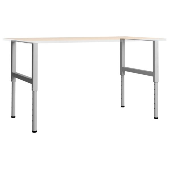 vidaXL Rámy na pracovné stoly 2 ks kovové 85x(69x95,5) cm sivé – Obrázok 2