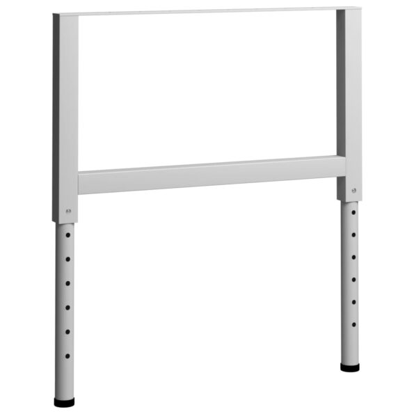 vidaXL Rámy na pracovné stoly 2 ks kovové 85x(69x95,5) cm sivé – Obrázok 3