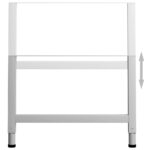 vidaXL Rámy na pracovné stoly 2 ks kovové 85x(69x95,5) cm sivé – Obrázok 5