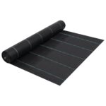 vidaXL Tkanina proti burine PP 2x10 m čierna