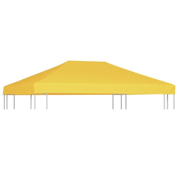 vidaXL Strieška na altánok 270 g/m², 4x3 m, žltá – Obrázok 4