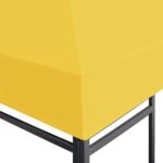 vidaXL Strieška na altánok 270 g/m², 4x3 m, žltá – Obrázok 7