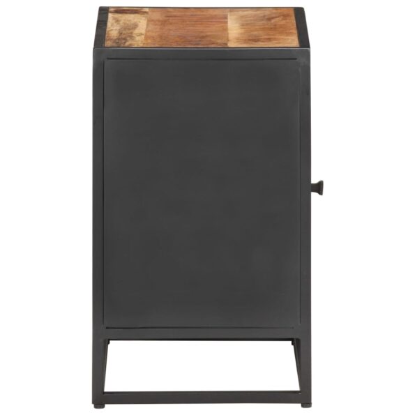 vidaXL Nočný stolík 40x30x50 cm surové mangovníkové drevo a rákos – Obrázok 6