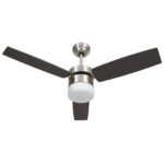 vidaXL Stropný ventilátor so svetlom a ovládačom 108 cm, tmavohnedý – Obrázok 2