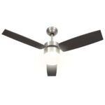 vidaXL Stropný ventilátor so svetlom a ovládačom 108 cm, tmavohnedý – Obrázok 4