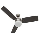 vidaXL Stropný ventilátor so svetlom a ovládačom 108 cm, tmavohnedý – Obrázok 5