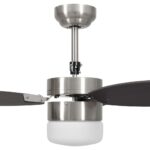 vidaXL Stropný ventilátor so svetlom a ovládačom 76 cm, tmavohnedý – Obrázok 7