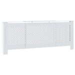 vidaXL Kryt na radiátor biely 205 cm MDF – Obrázok 2
