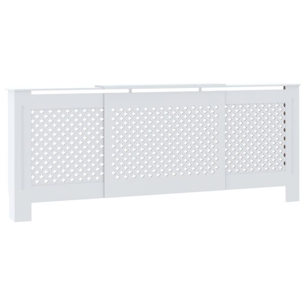 vidaXL Kryt na radiátor biely 205 cm MDF – Obrázok 2