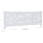 vidaXL Kryt na radiátor biely 205 cm MDF – Obrázok 8