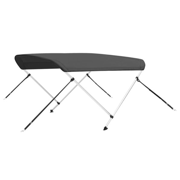 vidaXL Strieška Bimini s 2 oblúkmi antracitová 150x120x110 cm – Obrázok 2