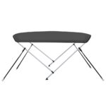 vidaXL Strieška Bimini s 2 oblúkmi antracitová 150x120x110 cm – Obrázok 4